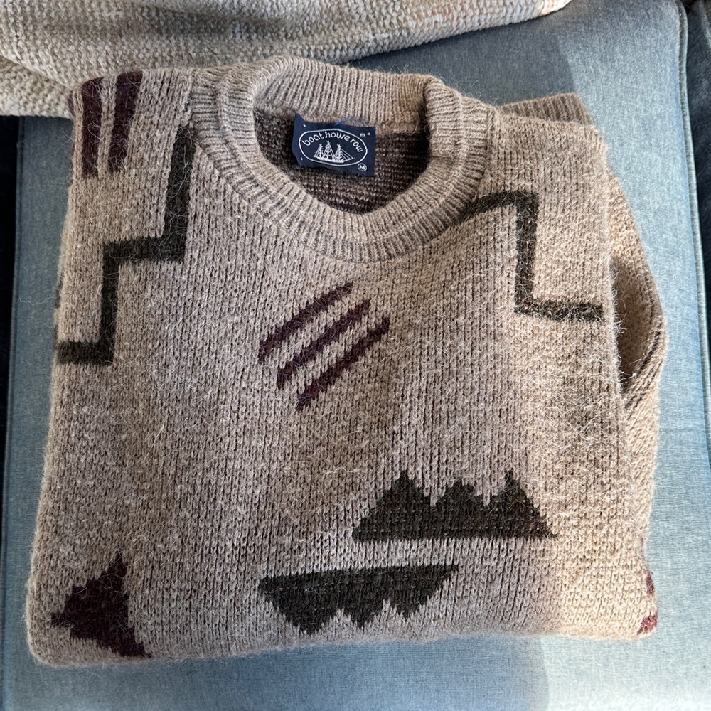 Men's Crewneck Sweater - Brown